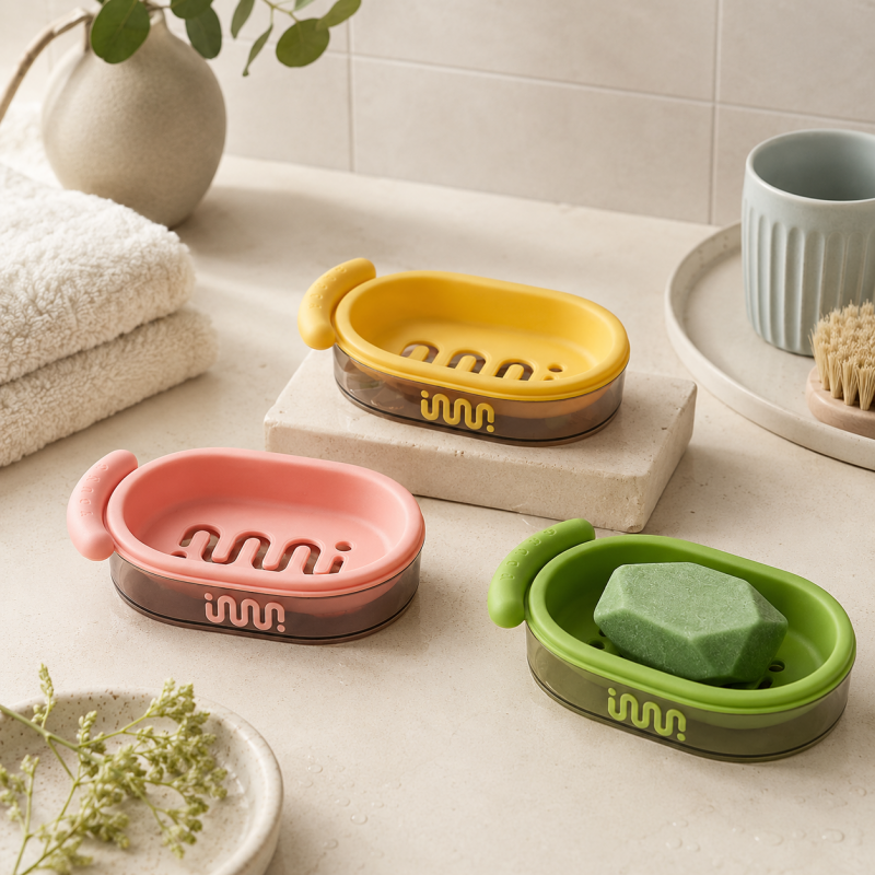 CouldNook Dopamine Colored Soap Box - Bathroom Organizer