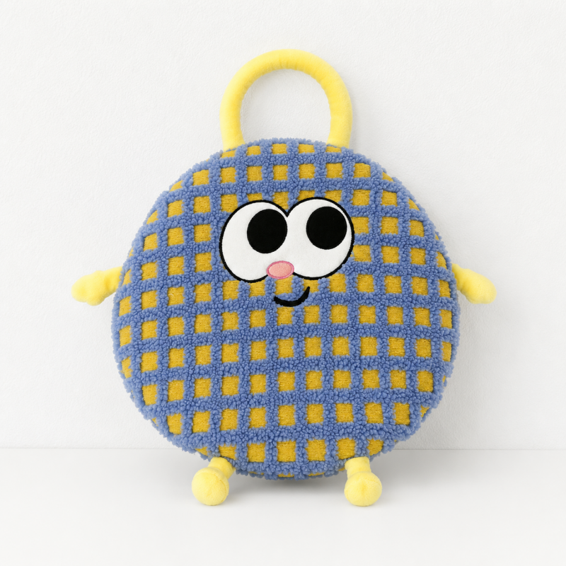 CouldNook Memory Foam Round Seat Cushion - Removable Striped Chair Pad