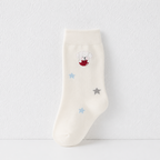 CouldNook Cozy Embroidered Motif Crew Socks - Everyday Drawer Accent