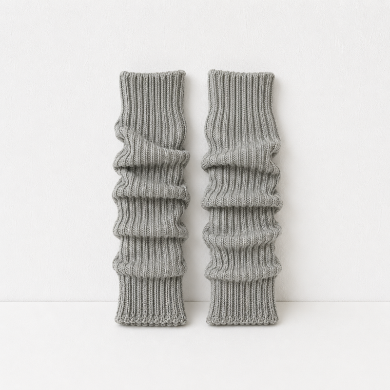 CouldNook 40CM Ribbed Slouch Leg Warmer Socks - Cozy Layering Accent