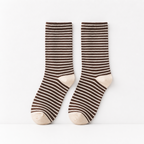 CouldNook Cozy Striped Crew Socks - Layered Outfit Accent