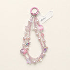 CouldNook Fluffy Pom Lanyard - Crystal Phone Charm