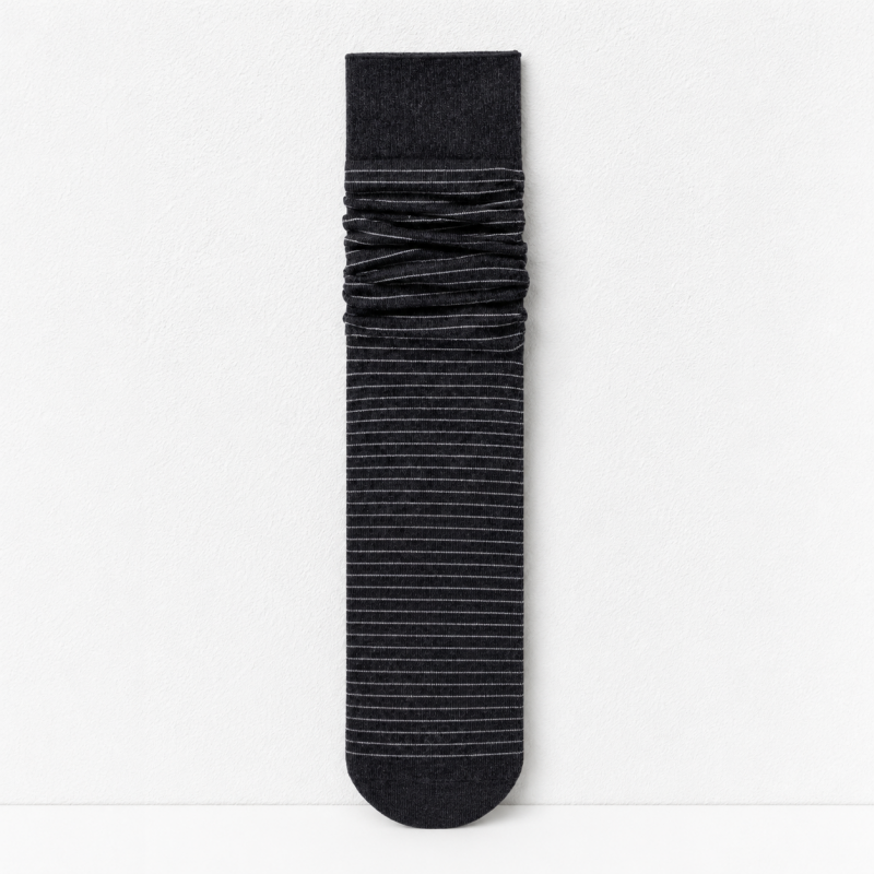 CouldNook Ribbed Neutral Crew Socks - Everyday Boot Accent