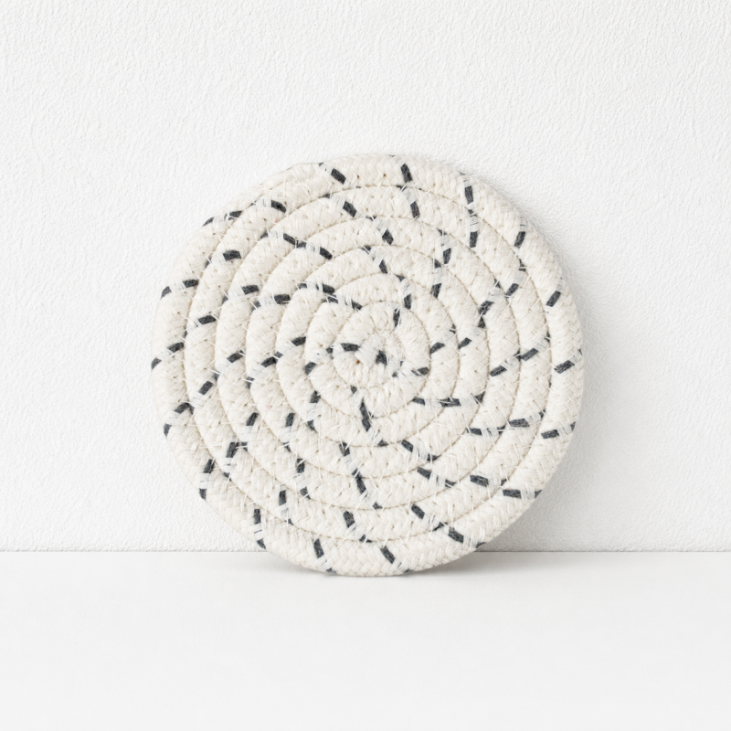 CouldNook Round Cotton Trivet - Minimal Table Heat Pad