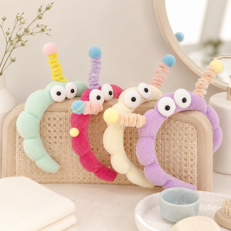 CouldNook Antenna Monster Plush Headband - Soft Hair Accessory
