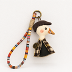 CouldNook Vintage Duck Fabric Charm - Aesthetic Artisan Bag Pendant