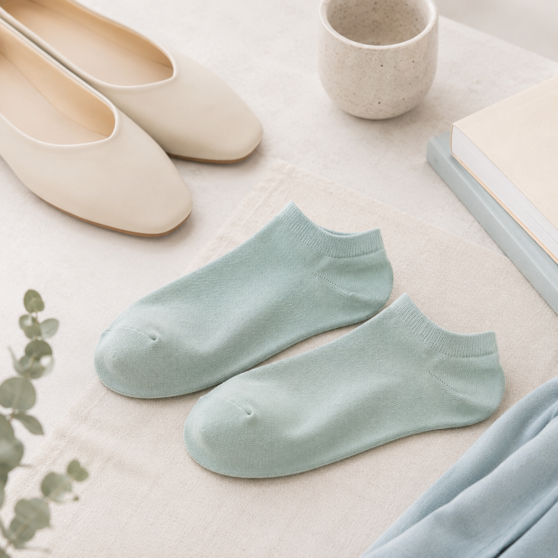 CouldNook Cozy Low-Cut Solid Socks - Everyday Footwear Accent