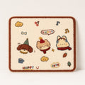 CouldNook Animal Pattern Fleece Square Seat Chair Cushion- Non-Slip Winter Chair Pad