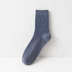 CouldNook Cozy Ribbed Crew Socks - Everyday Drawer Basic