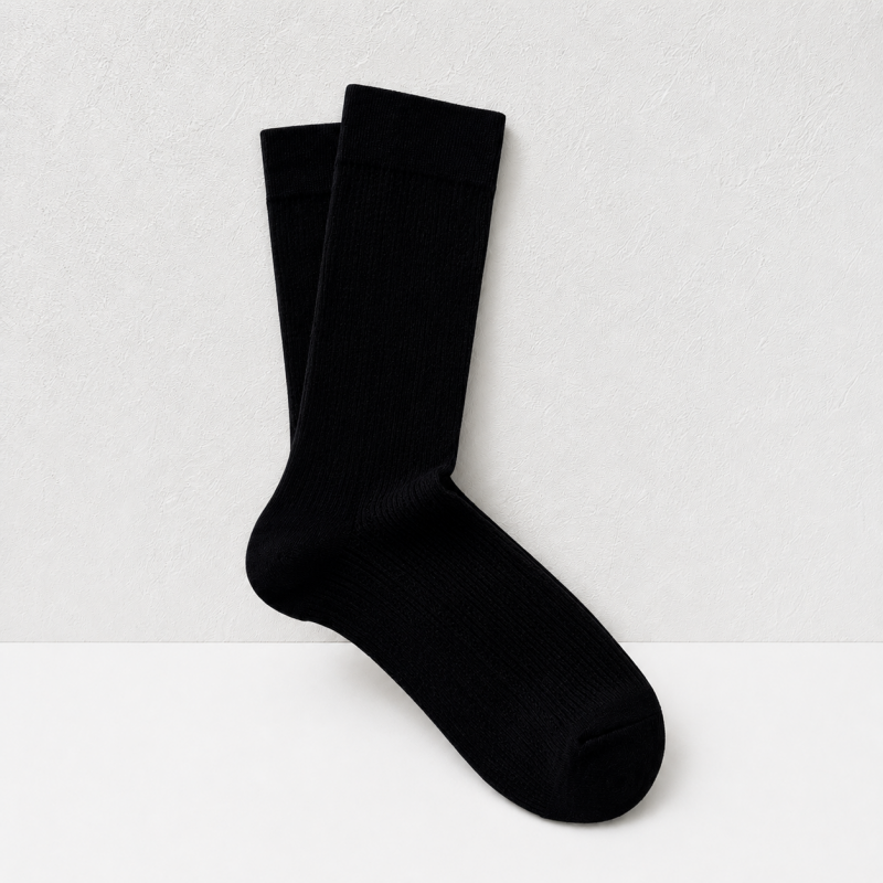 CouldNook Slouch Ribbed Calf Socks - Relaxed Footwear Accent