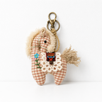 CouldNook Cotton Horse Fabric Pendant - Aesthetic Artisan Bag Charm