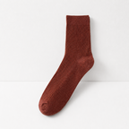 CouldNook Cozy Ribbed Crew Socks - Everyday Drawer Basic
