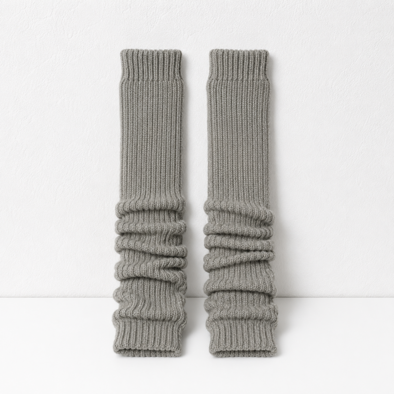 CouldNook 50CM Ribbed Slouch Leg Warmer Socks - Cozy Layering Accent