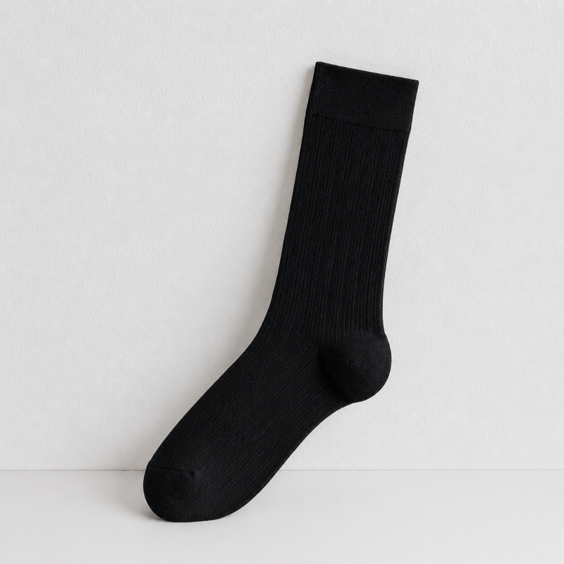 CouldNook Smooth Mid Calf Boot Socks - Everyday Shoe Layering Accent