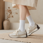 CouldNook Ribbed Stacked Tube Socks - Warm Layering Accent