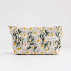 CouldNook Embroidered Cosmetic Bag - Aesthetic Cotton-Linen Case