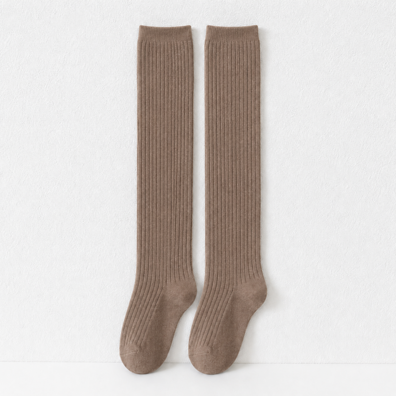 CouldNook Ribbed Over Knee Long Socks - Layered Outfit Accent