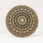 CouldNook Round Jute Woven Placemat - Fringed Tassel Table Pad