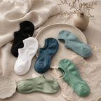 CouldNook Men Shell Texture No Show Socks - Footwear Helper