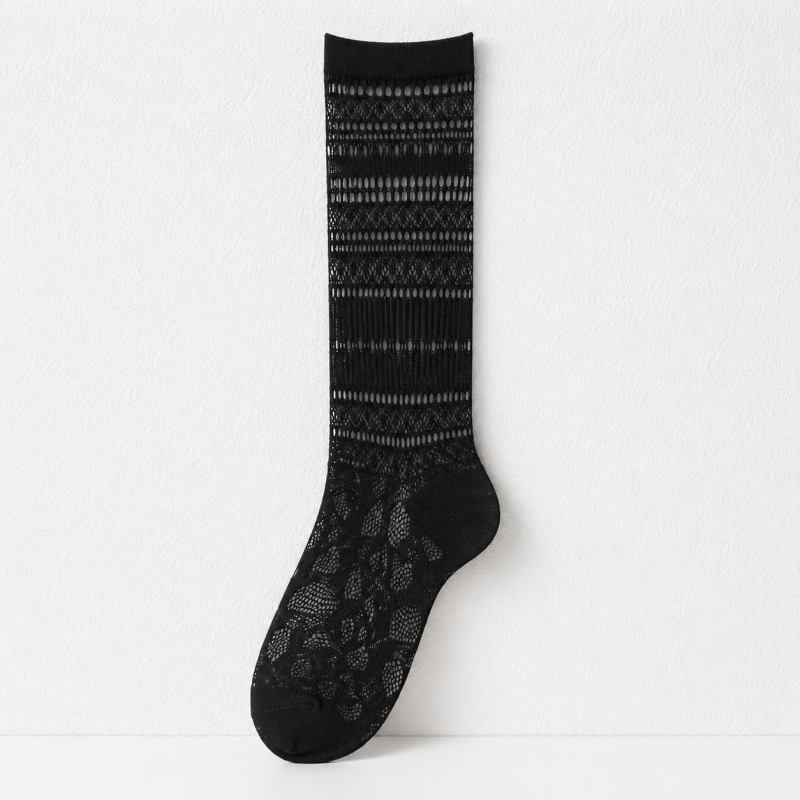 CouldNook Corset Lace Up Mesh Socks - Statement Shoe Accent