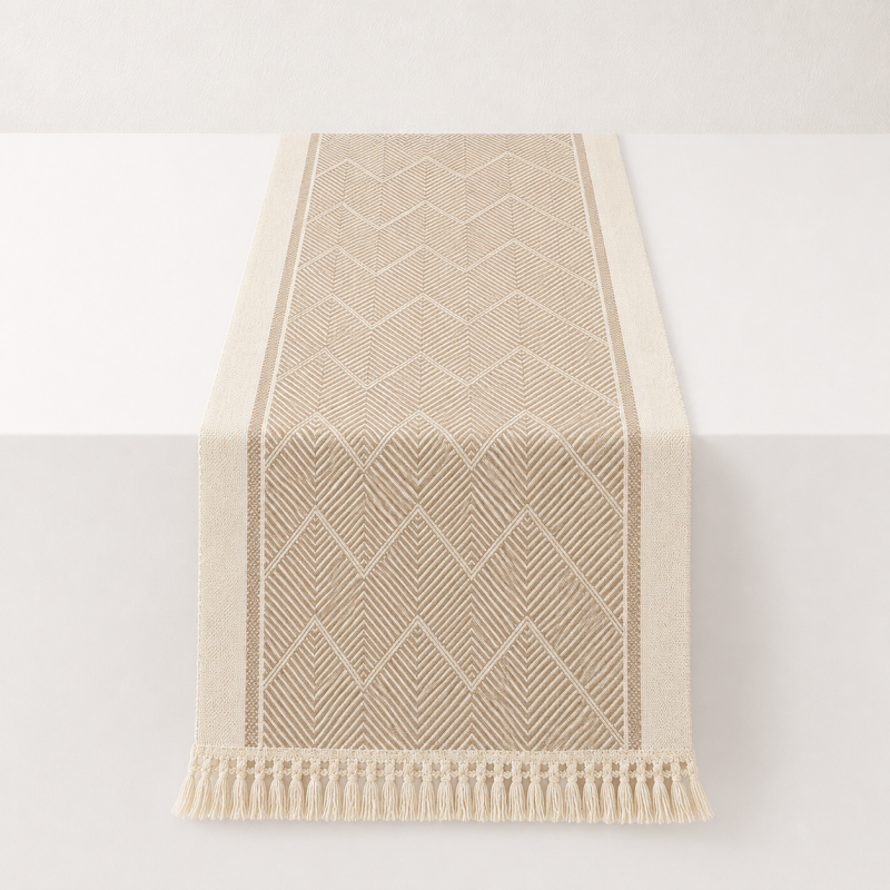 CouldNook Boho Fringle Table Runner - Vintage Tassel Home Decor