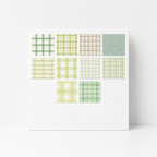 CouldNook Plaid Memo Paper - Aesthetic Fresh Grid Stationery