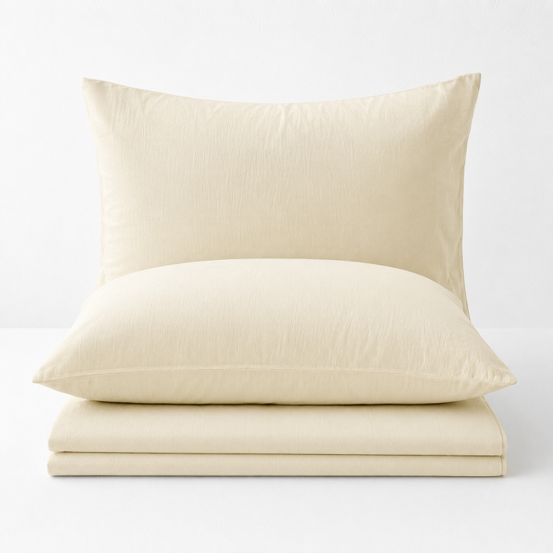 CouldNook Solid Color Pillowcase 2PCS Set - Soft Washed Bedding