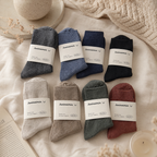 CouldNook Cozy Ribbed Crew Socks - Everyday Drawer Basic