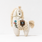 CouldNook Cotton Horse Fabric Pendant - Aesthetic Artisan Bag Charm