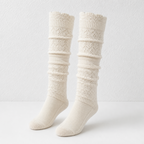 CouldNook Cable Knit Slouch Socks - Boot Layer Accent