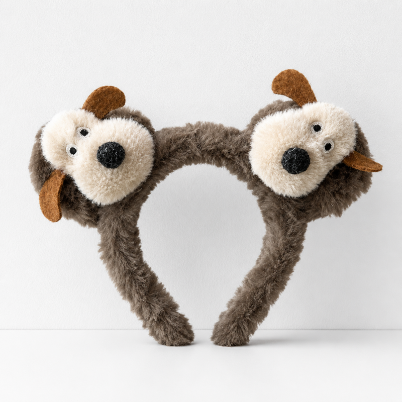 CouldNook Assorted Character Plush Headband - Soft Hair Accessory