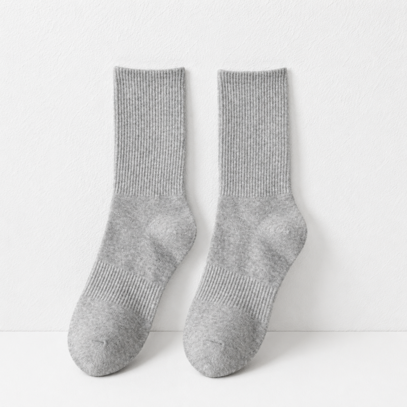 CouldNook Cozy Ribbed Basic Socks Set - Everyday Length Options