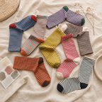 CouldNook Cozy Striped Crew Socks - Layered Outfit Accent