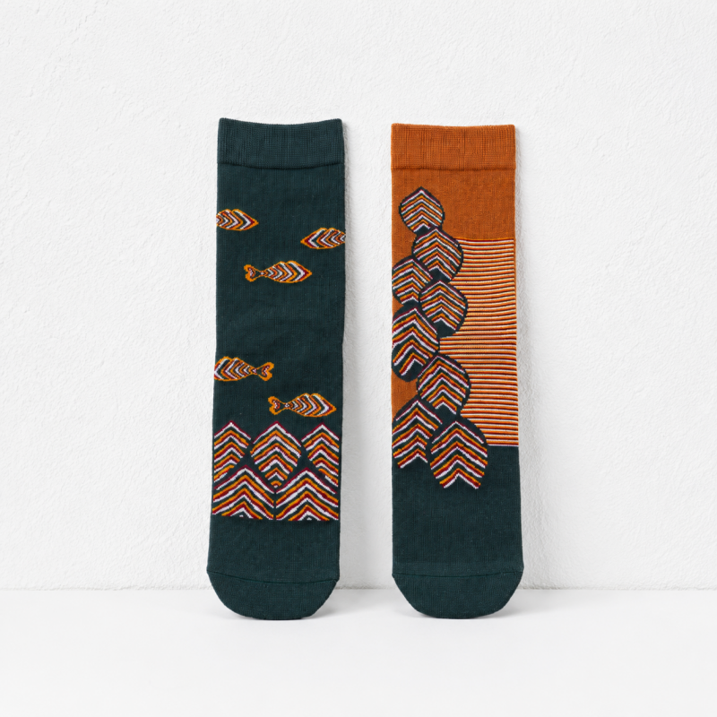 CouldNook Cozy Patterned Crew Socks - Seasonal Drawer Accent