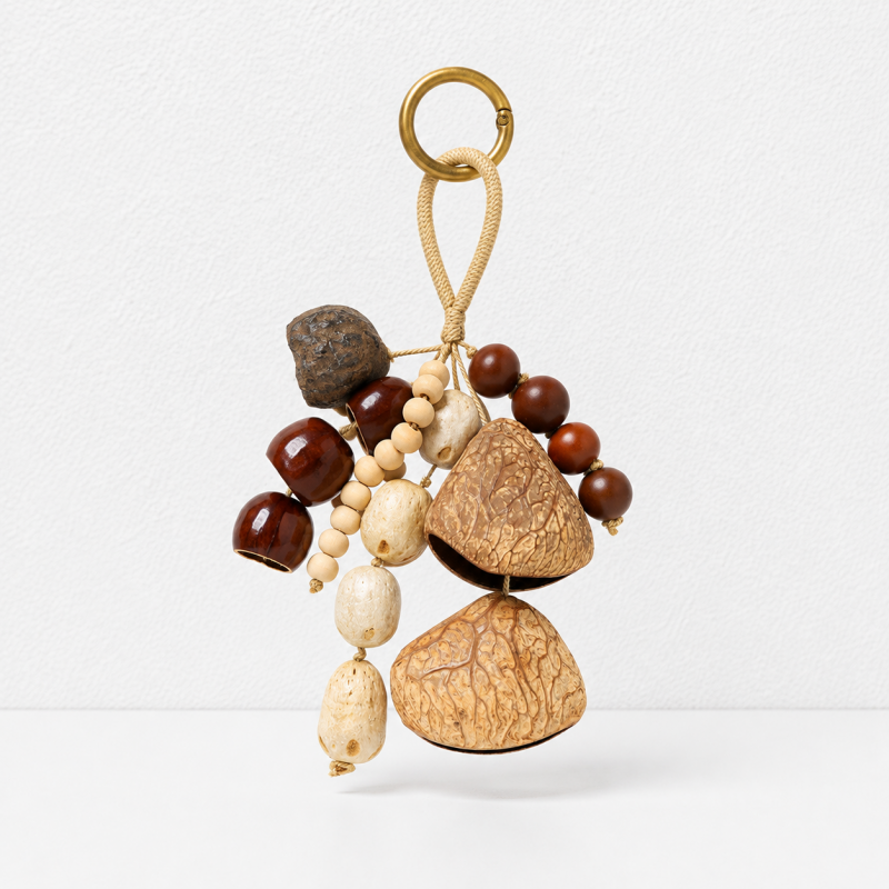 CouldNook Natural Seed Bag Charm - Boho Nut Pendant