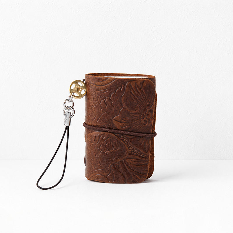 CouldNook Embossed Carved Leather TN Notebook - Pocket Leather Journal