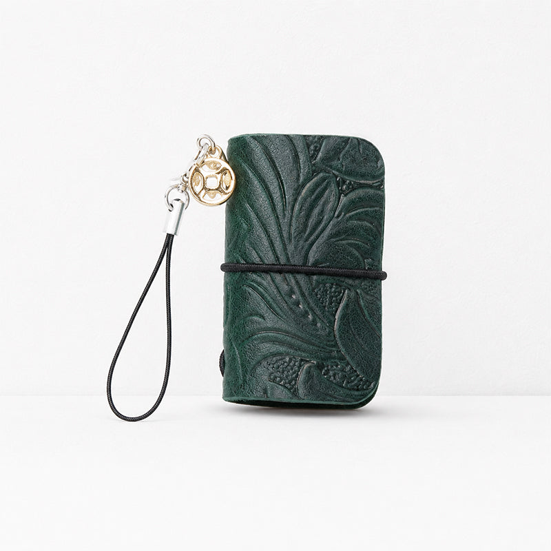 CouldNook Embossed Carved Leather TN Notebook - Pocket Leather Journal