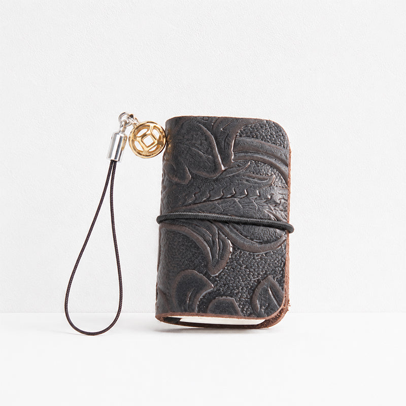 CouldNook Embossed Carved Leather TN Notebook - Pocket Leather Journal