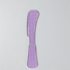 CouldNook Aesthetic Plaid Acrylic Spreader - Artistic Dessert Butter Knife
