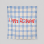 CouldNook Plaid Party Background Cloth - Aesthetic Hanging Photo Backdrop