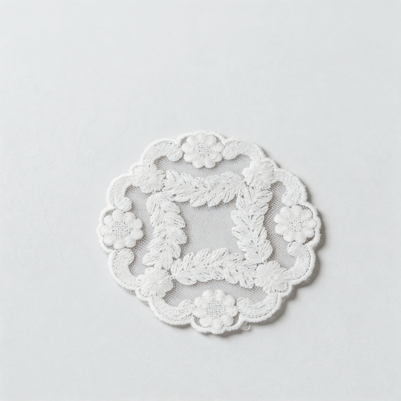 CouldNook Aesthetic Floral Lace Coaster - Non-Slip Heat-Insulating Mat