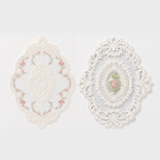 CouldNook Vintage Floral Lace Tablecloth - Aesthetic Embroidered Mesh Mat