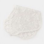 CouldNook Floral Border Lace Tablecloth - Aesthetic Furniture Dust Cover