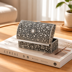 CouldNook Classic Retro Treasure Chest - Aesthetic Metal Organizer