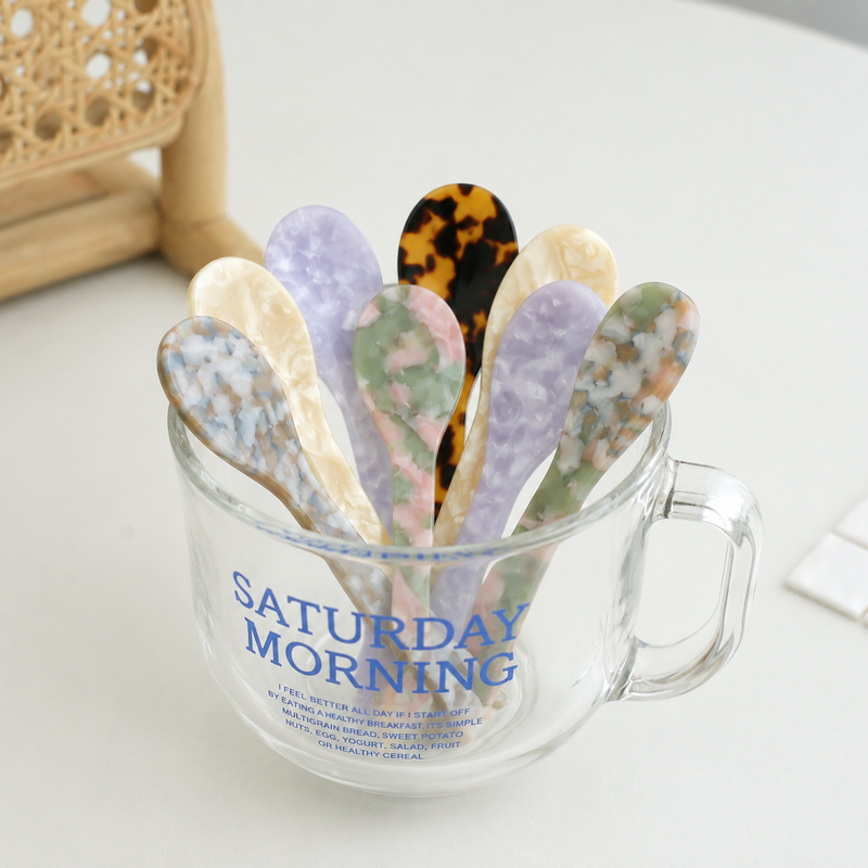 CouldNook Aesthetic Acrylic Dessert Knife - Vintage-Inspired Jam Spreader