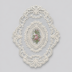 CouldNook Bow Lace Embroidery Mat - Chic Aesthetic Desk Protector