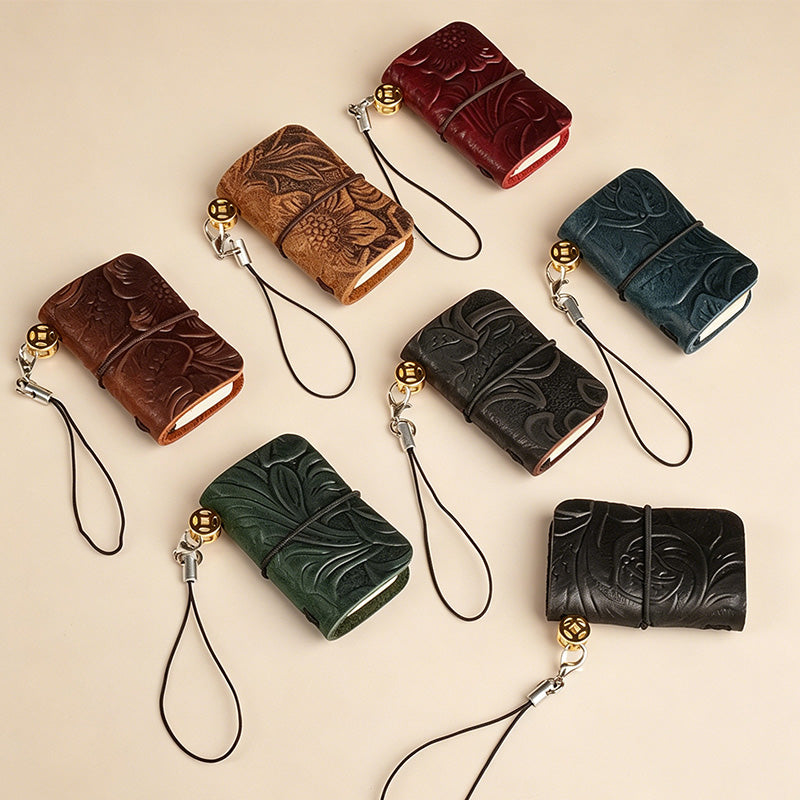 CouldNook Genuine Cowhide Mini Notebook - Pocket Leather Journal