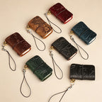 CouldNook Genuine Cowhide Mini Notebook - Pocket Leather Journal