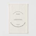 CouldNook French Lettering Cotton Placemat - Aesthetic Background Cloth