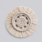 CouldNook Woven Tulip Cotton Coaster - Artistic Heat-Insulating Mat
